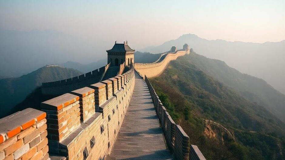 drone-perspective-of-the-Great-Wall