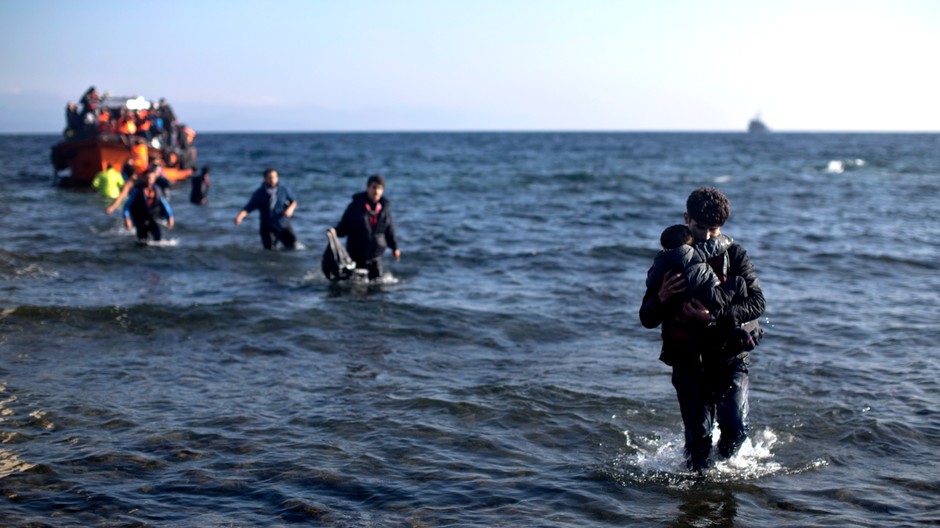 Grécko migranti vylodenie