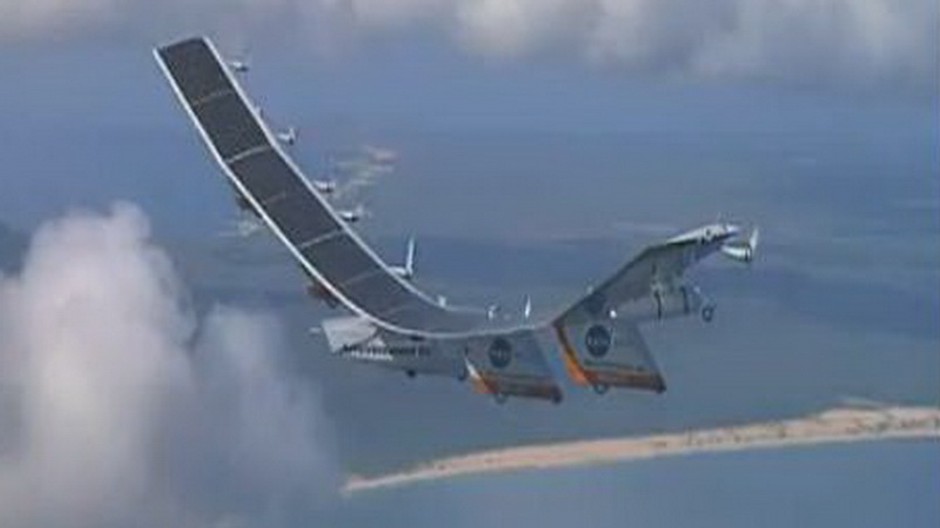 solarne lietadlo vo vzduchu