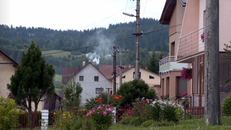 dedina komín ilu foto 