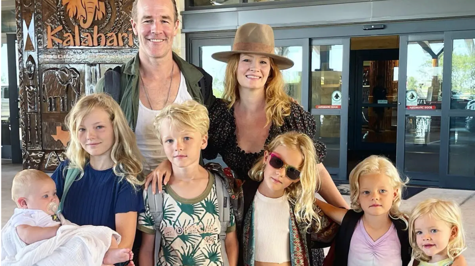 James Van Der Beek s rodinou