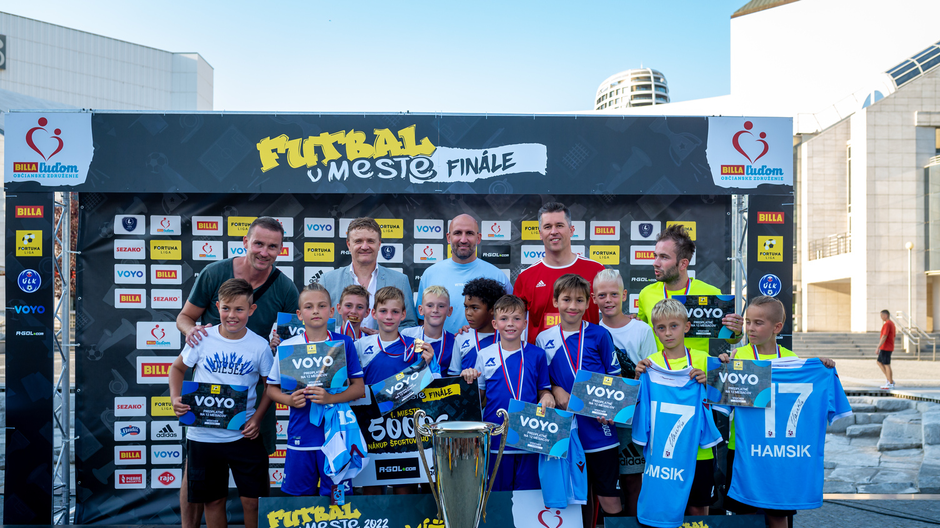 Víťazný tím turnaja Futbal v meste - RSC HAMSIK ACADEMY