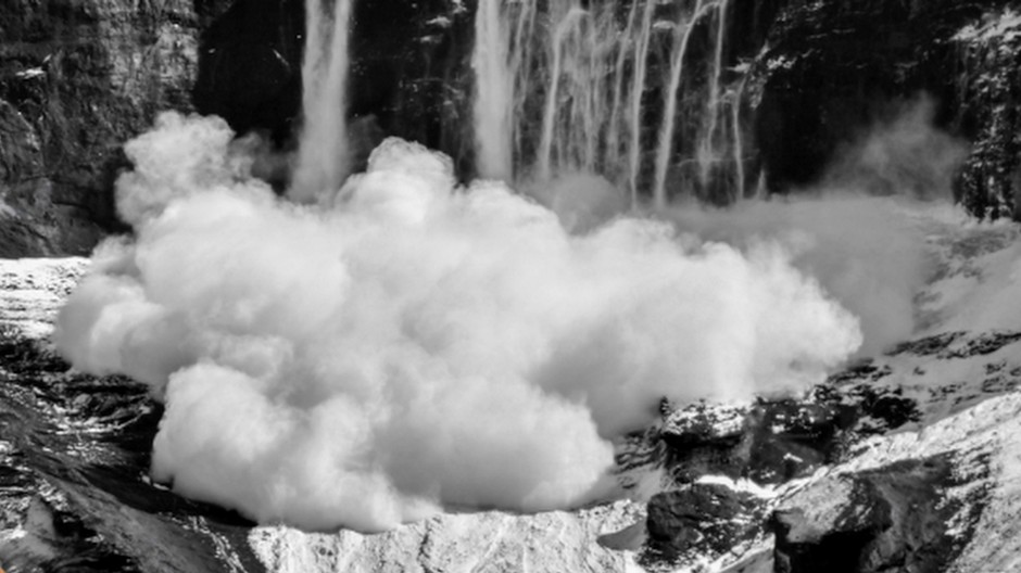 Lavína (ilustračná foto)