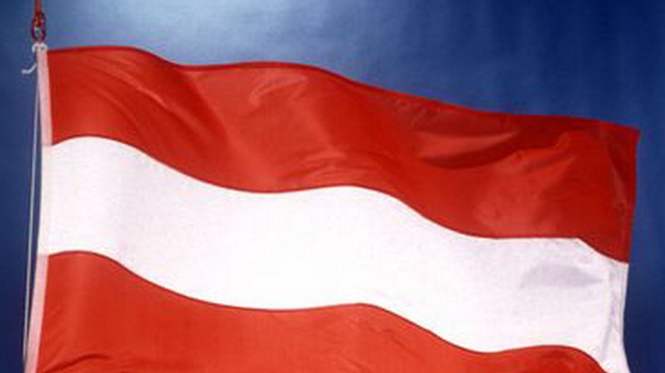 rakusko vlajka akoby nakreslena