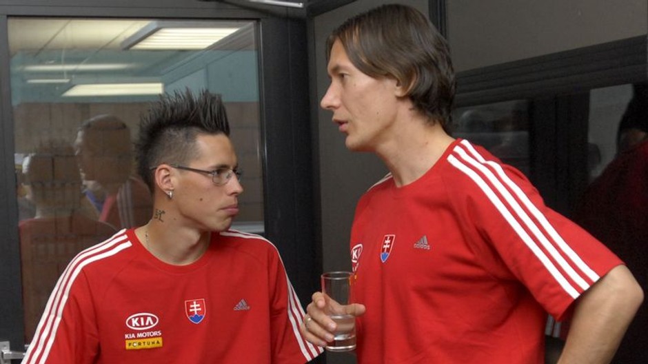 Hamšík a Čech na zraze