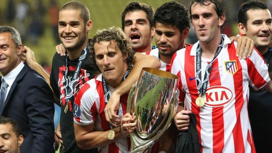 Atletico Madrid s pohárom