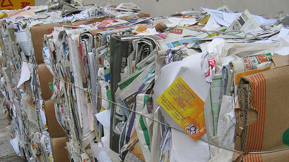 kopa papiera recyklovanie