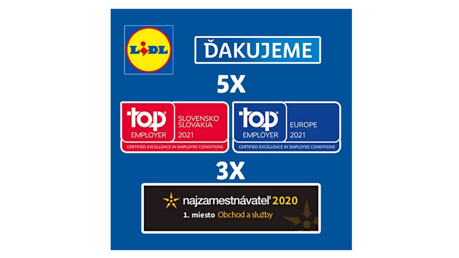 Top zameestnávateľ Lidl Pr správa