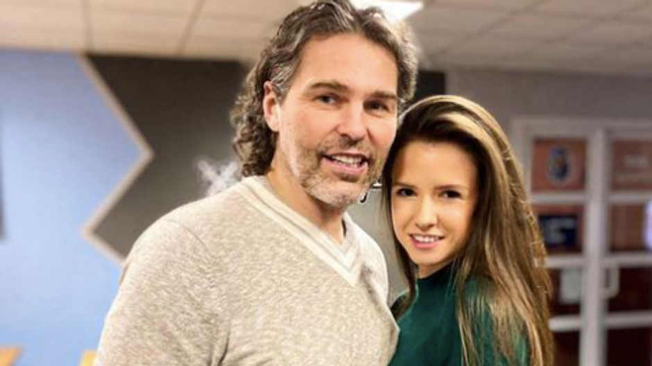 Jaromír Jágr a Dominika Branišová