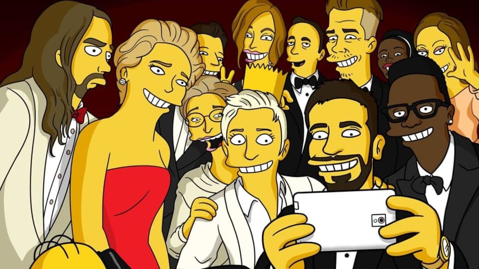 Simpsonovci - celebritná selfie