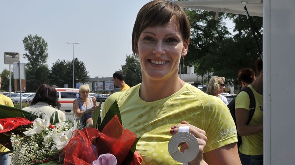 Hrašnová s medailou z ME