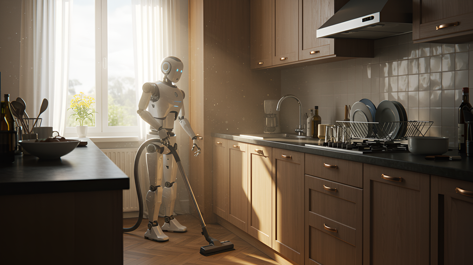 Robot pri domácich prácach
