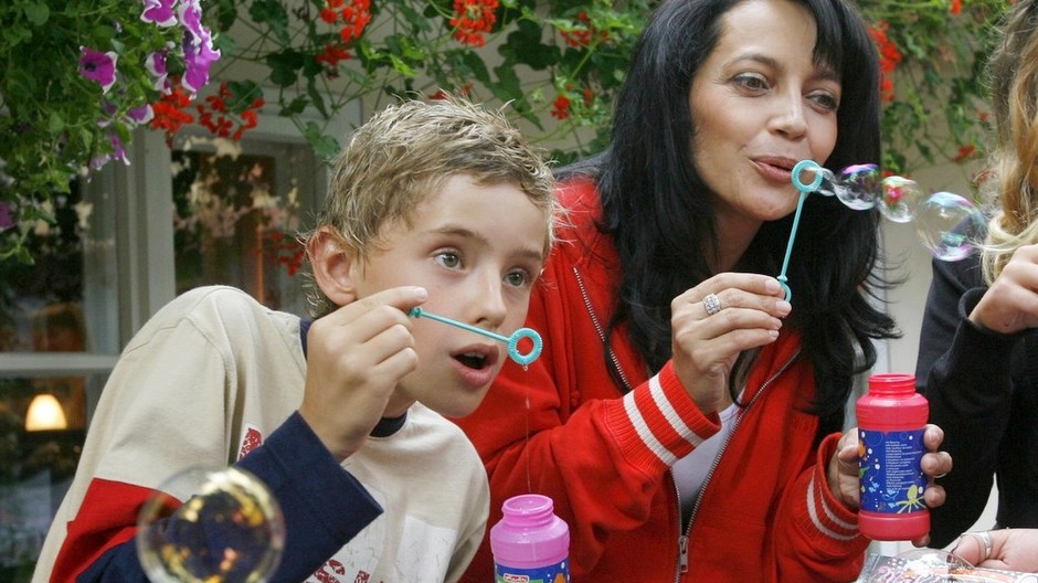 Lucka Bílá so synom