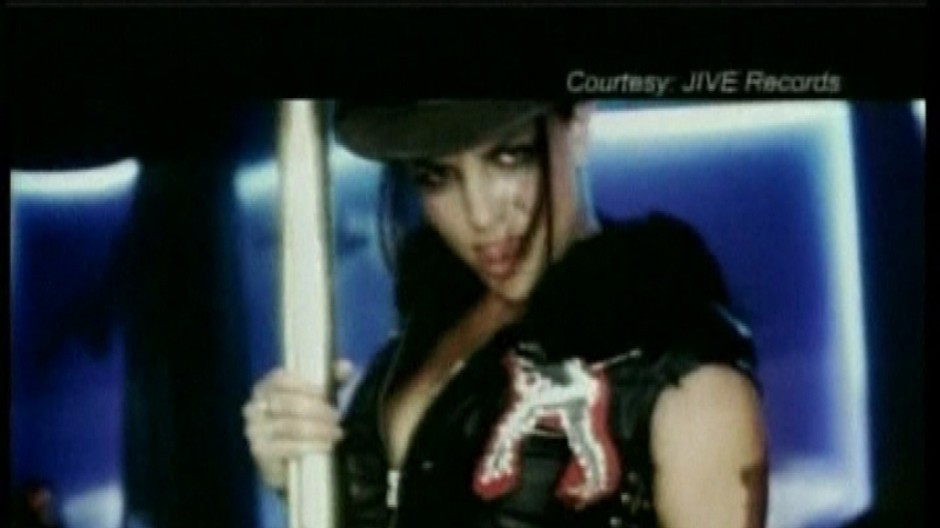 Britney Spears v jednom zo svojich videoclipov.