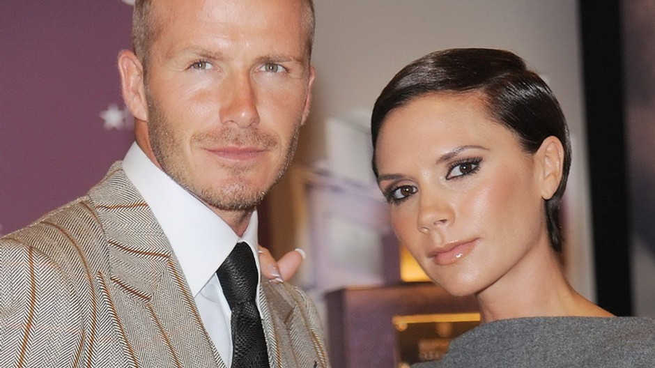 Victoria a David Beckham, tváre