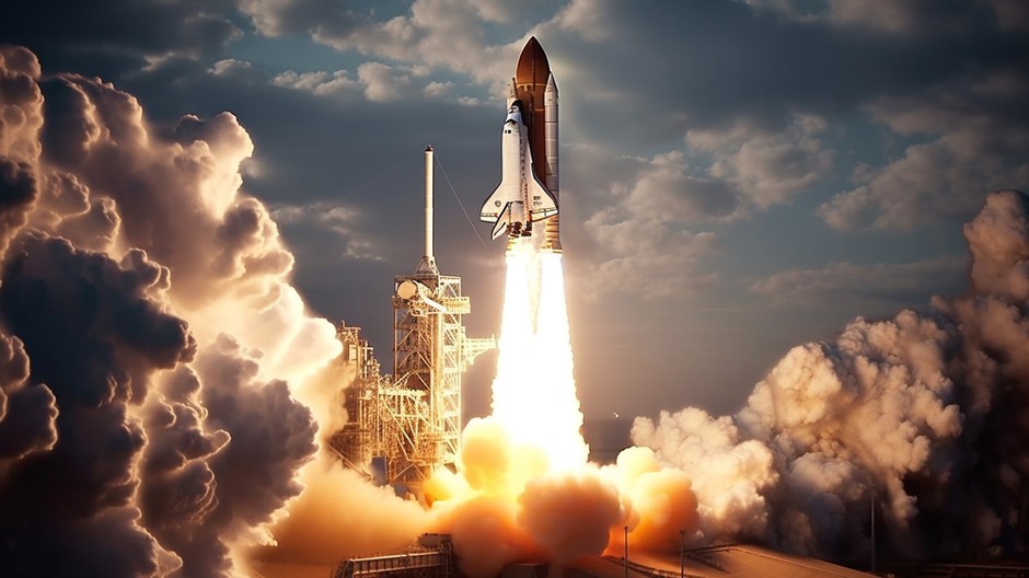 futuristic-rocket-explores-space-through-technology