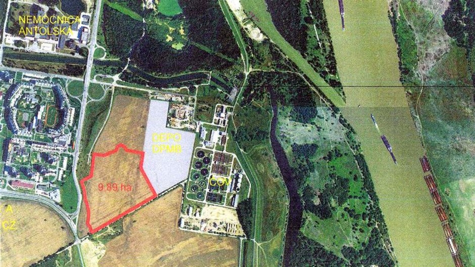 mapa Petržalka Danube Aréna