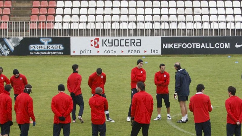 Atletico Madrid na tréningu
