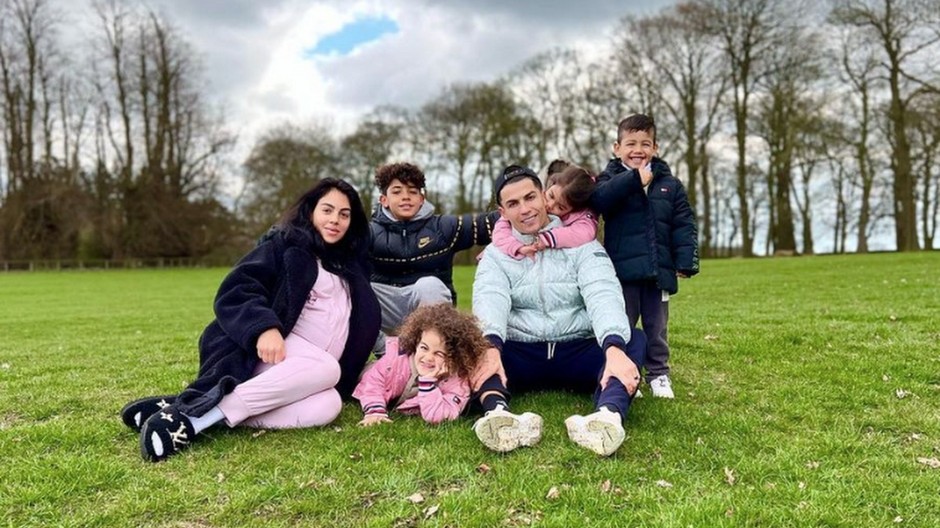 Cristiano s rodinou