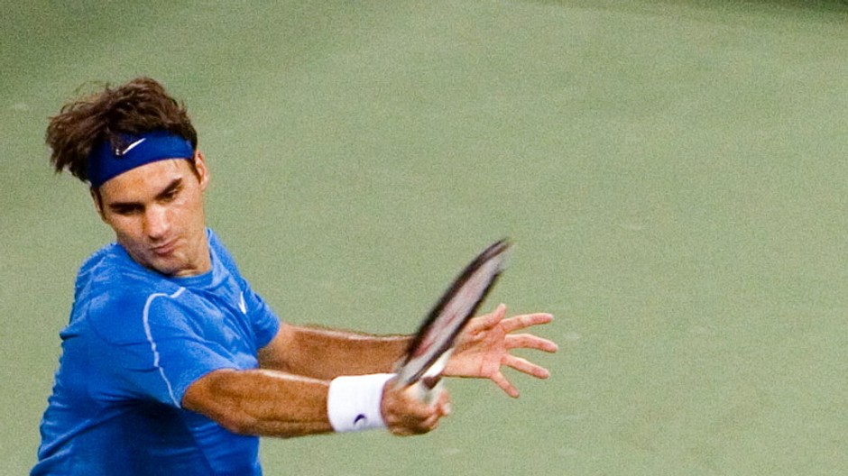 Roger Federer v akcii