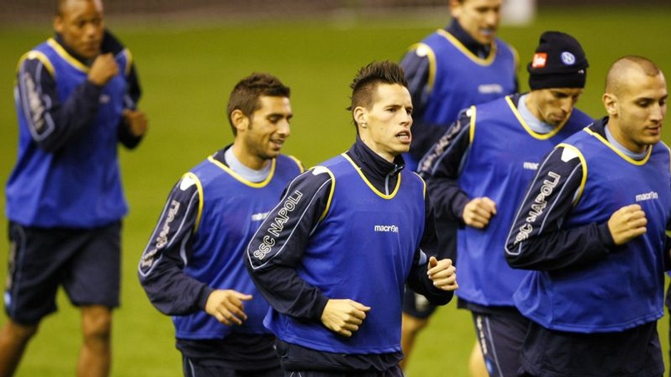 Tréning SSC Neapol pred zápasom EL