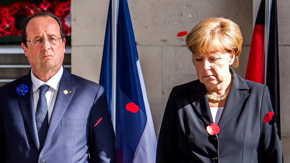 Merkel, Hollande