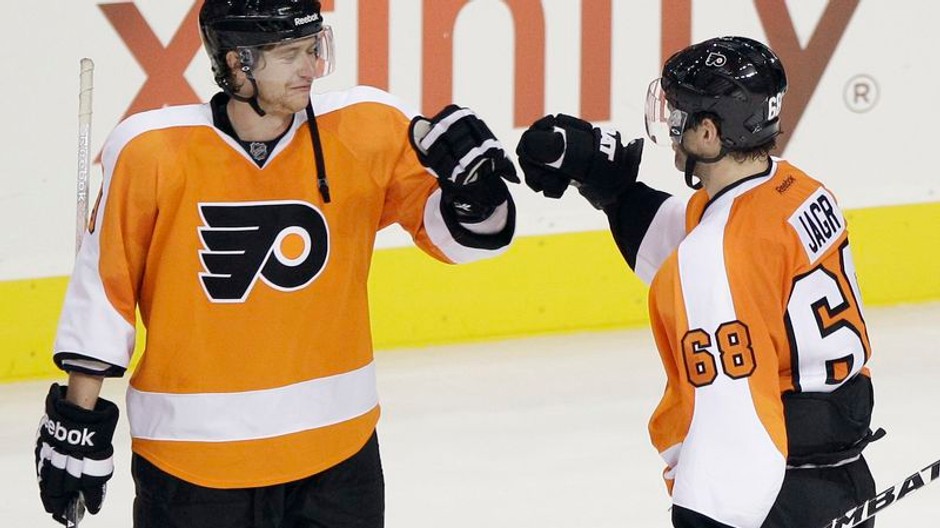 Jágr v drese Philadelphie