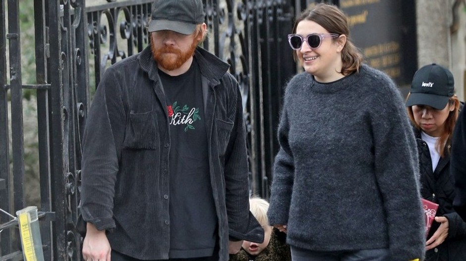 Rupert Grint s rodinou