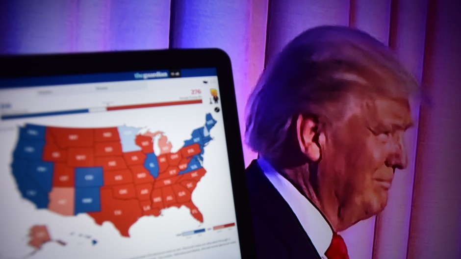 Donald Trump, mapa, USA