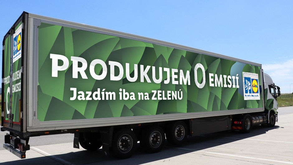 Lidl eko kamióny PR správa