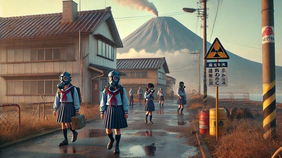 realistic-image-of-japanese-school-children-wearing-gas-masks
