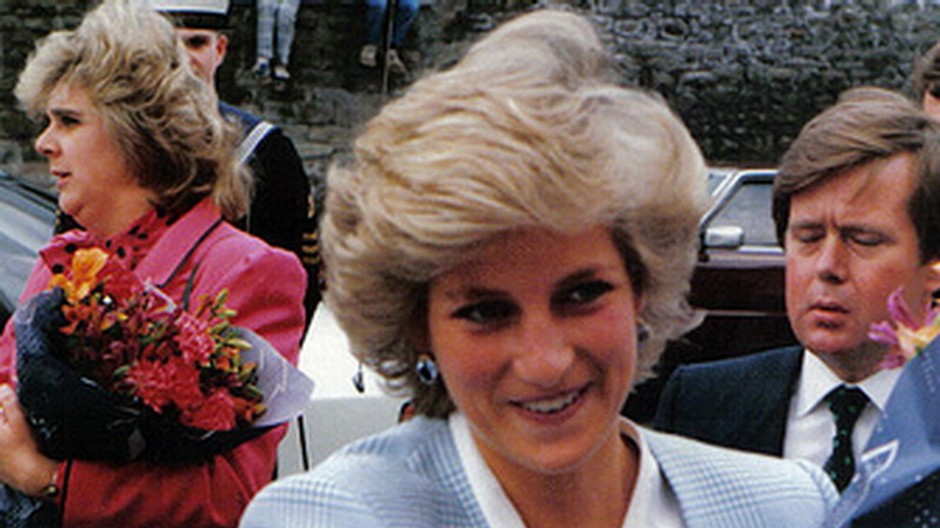 Princezná Diana v roku 1987 na kráľovskej návšteve mesta Bristol