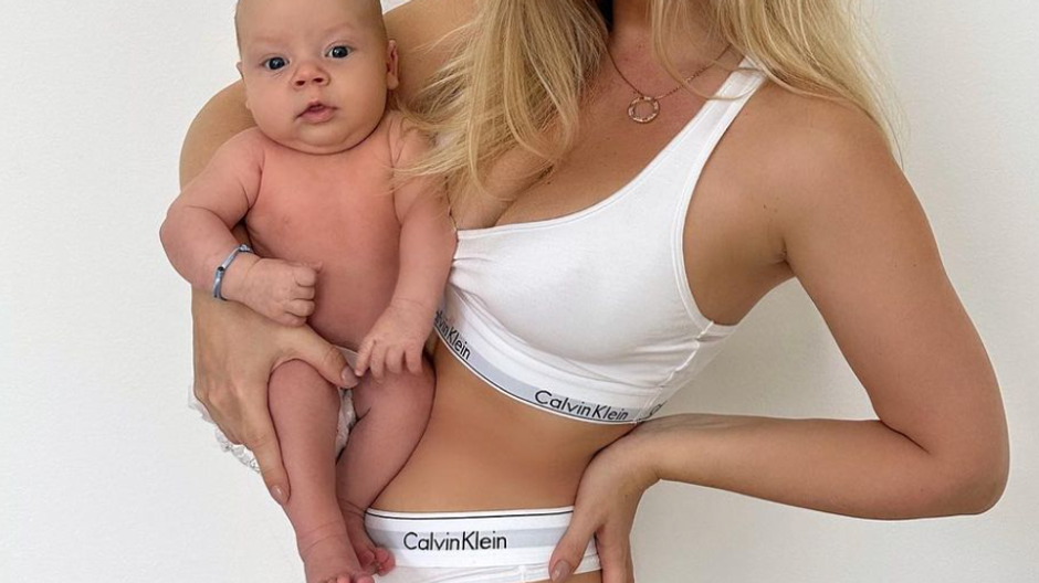 Dominika Myslivcová 3 mesiace po pôrode