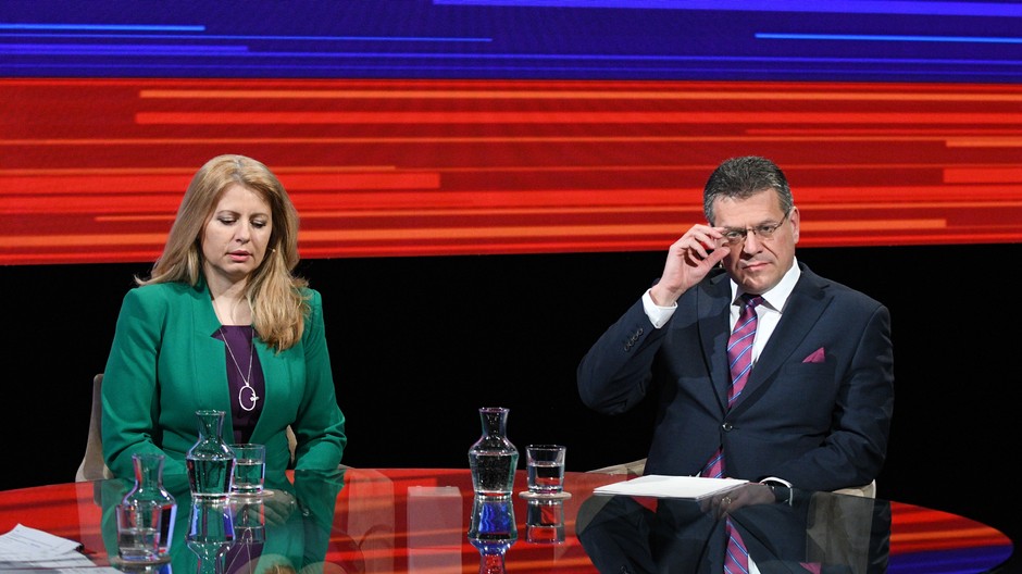 Zuzana Čaputová  a Maroš Šefčovič 