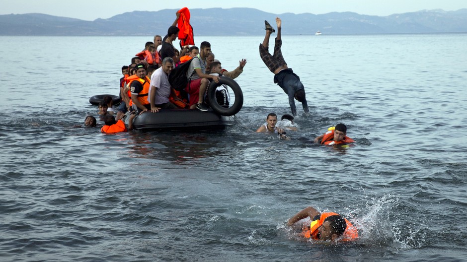 utečenci na lodiach