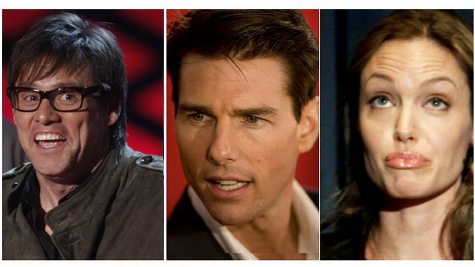 jim carrey, tom cruise, angelina jolie