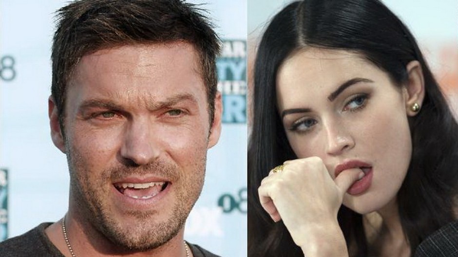 Brian Austin Green a Megan Fox, montáž