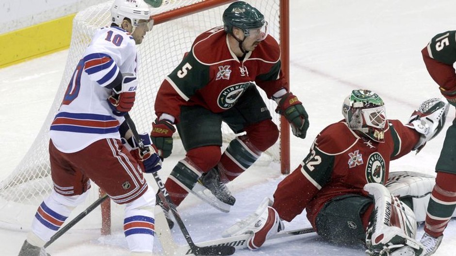 Marián Gaborík v zápase NHL proti Minnesote