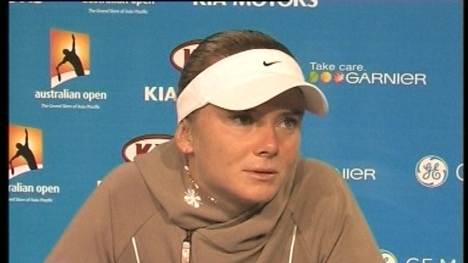 Daniela Hantuchová na tlačovke, Australian Open