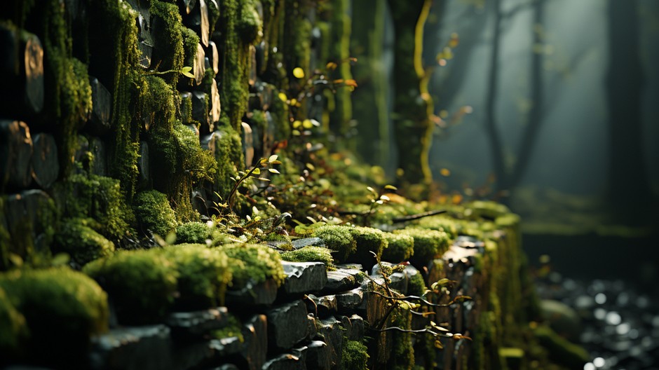 tranquil-forest-green-leaves-old-ruins-nature-mysterious-beauty