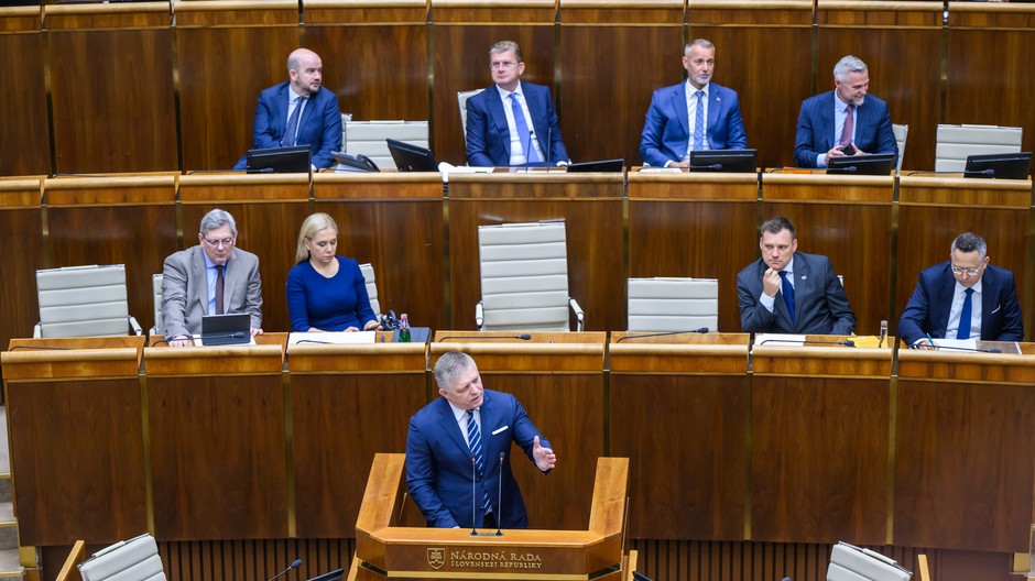 Premiér Robert Fico v parlamente