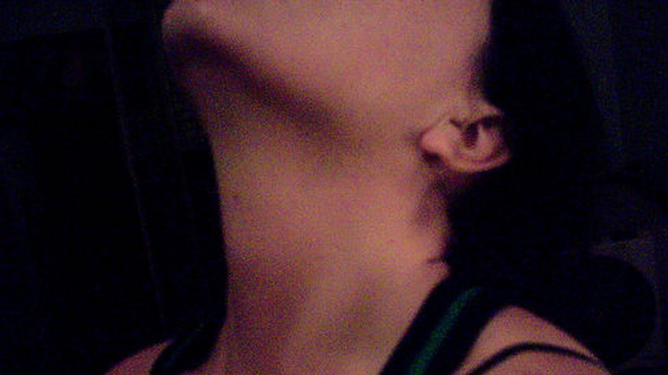 krk, hrdlo, ženské, žena, veľký detail