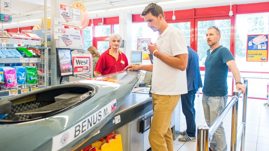 Matej Beňuš kanoe Billa Pr správa