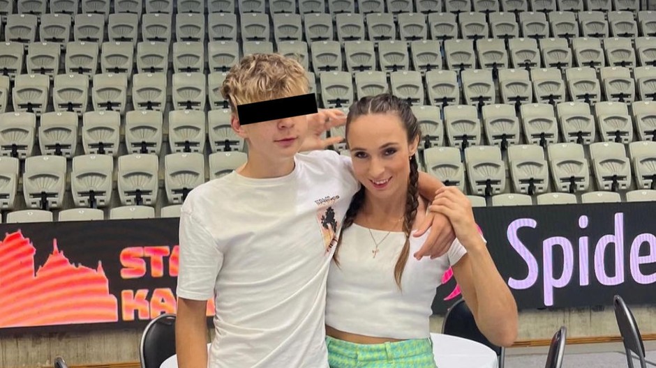 Lucie Pudilová s bratom