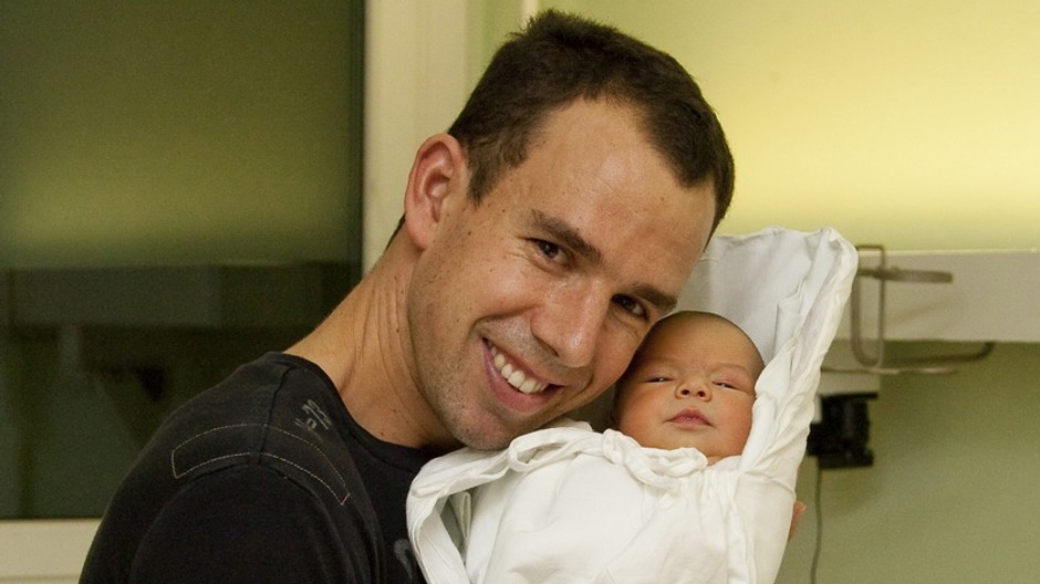 Dominik Hrbatý s dcérou Ellou galéria