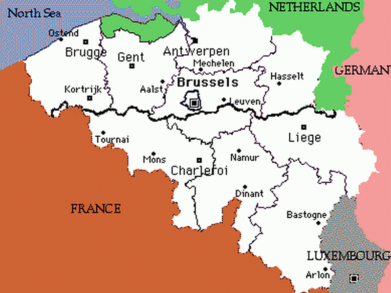 Belgicko je rozdelené medzi flámsky hovoriaci bohatší sever a frankofónny juh - chudobnejšie Valónsko.