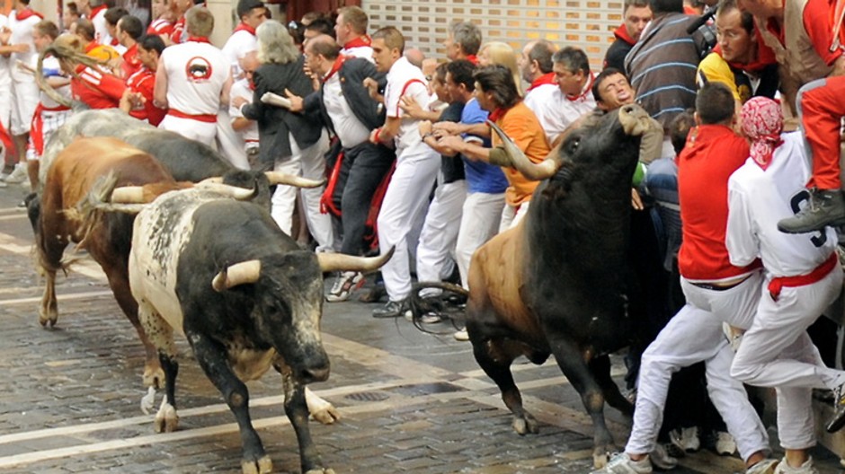 Beh pred býkmi - krvavé následky festivalu sv. Fermína 4