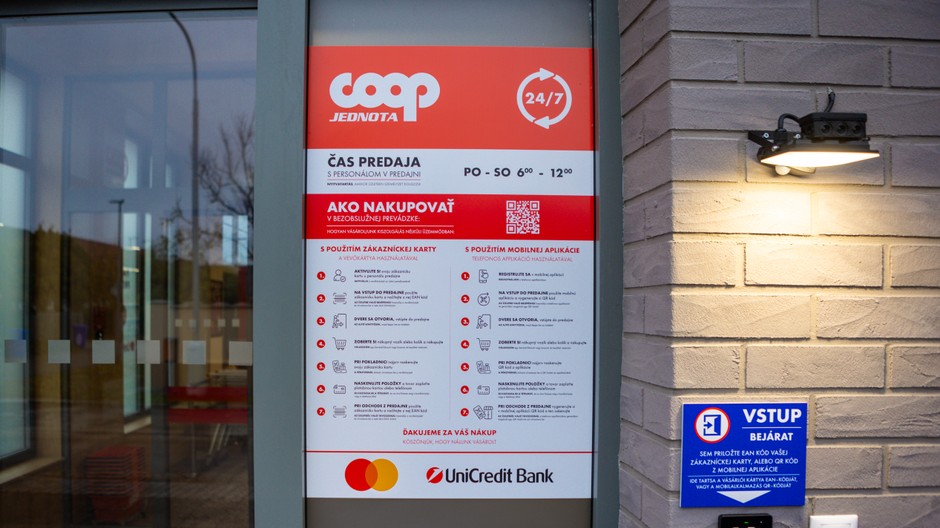 Samoobslužná predajňa COOP Jednota v Šali 1