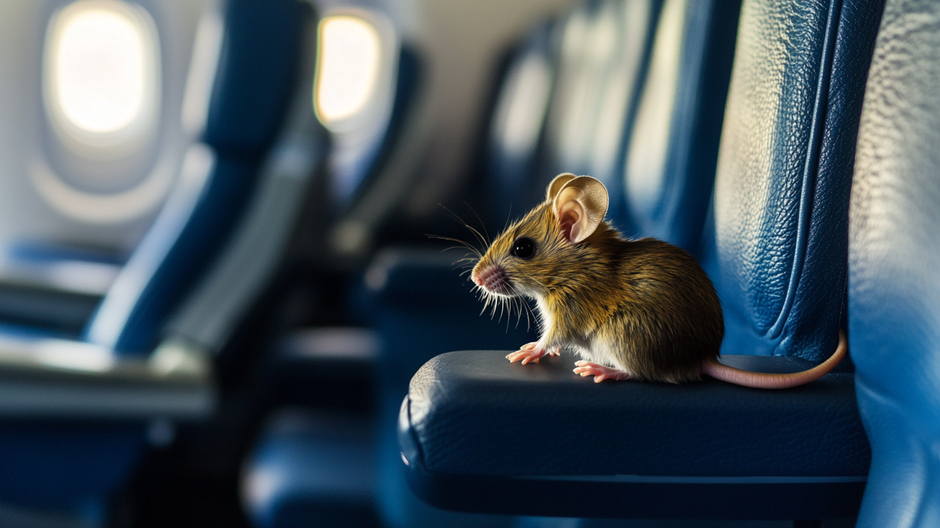 myš v lietadle