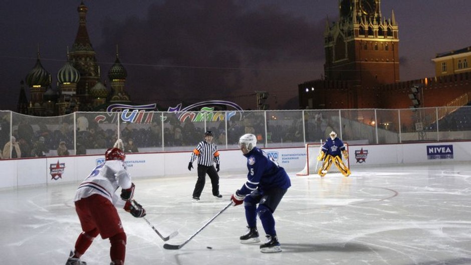 hokej na Červenom námestí